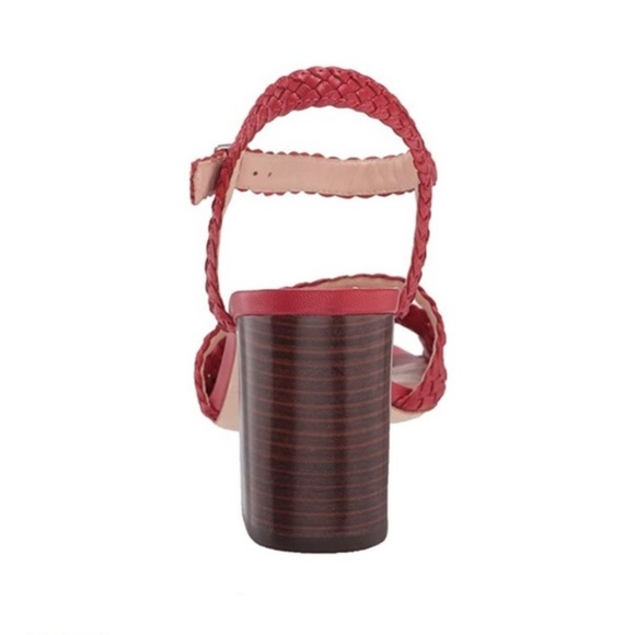 LOEFFLER RANDALL Liana Red Block-Heel Sandals, NIB - Picture 6 of 6